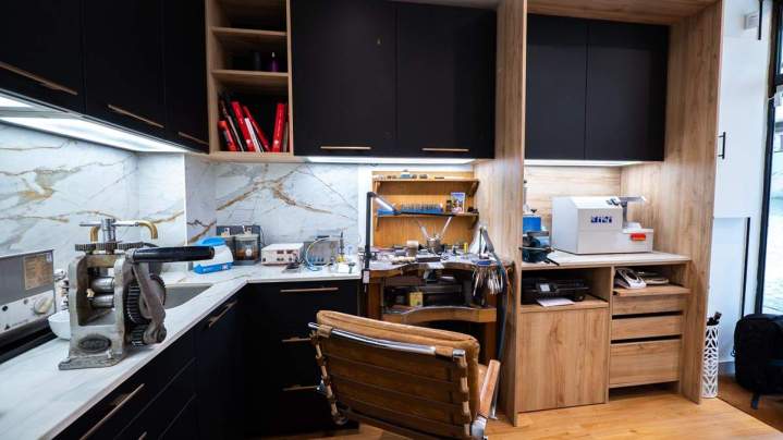 La boutique de création de joaillier à Limoges